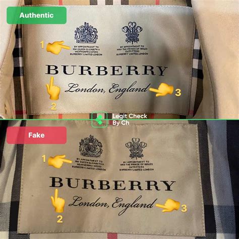 how to tell if something is real burberry|burberry trench authenticity check.